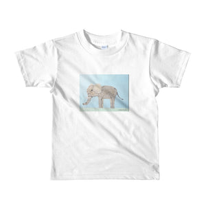 Animal Collage T-shirts 2105W Kids Fine Jersey Short Sleeve T-Shirt (White / 6yrs)