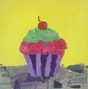 Cupcake Collage Canvas Project