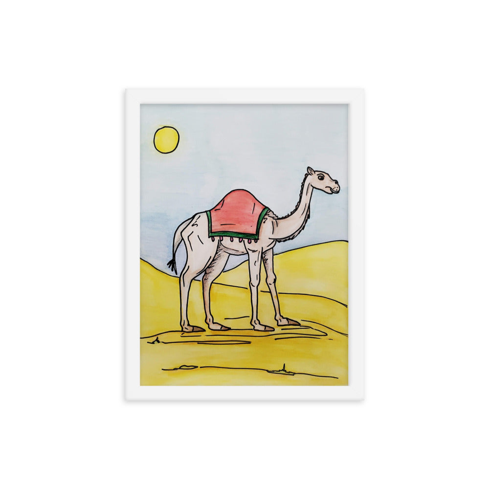 Camel framed poster